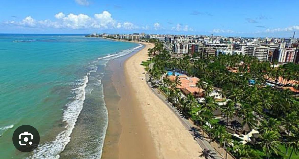 lindo apartamento de frente para o mar Maceió Exterior foto