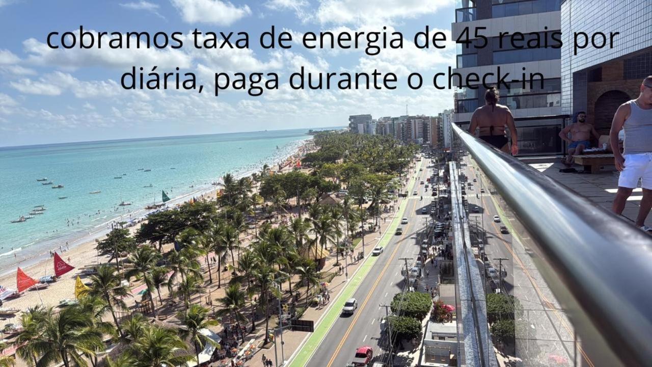 lindo apartamento de frente para o mar Maceió Exterior foto